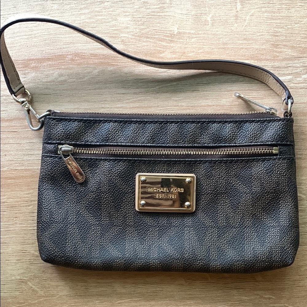 Michael Kors Black Clutch Elegant Wristlet Bag